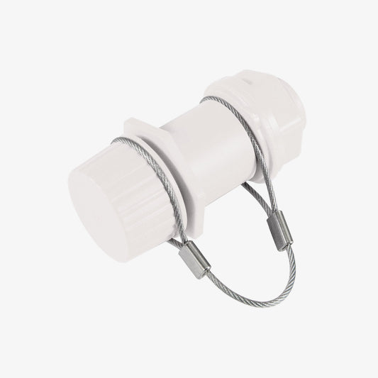 threaded-drain-plug-assembly-with-stainless-tethered-cap-a2 9092-threaded-cooler-drain-plug-with-stainless-steel-tether-white-main.jpg